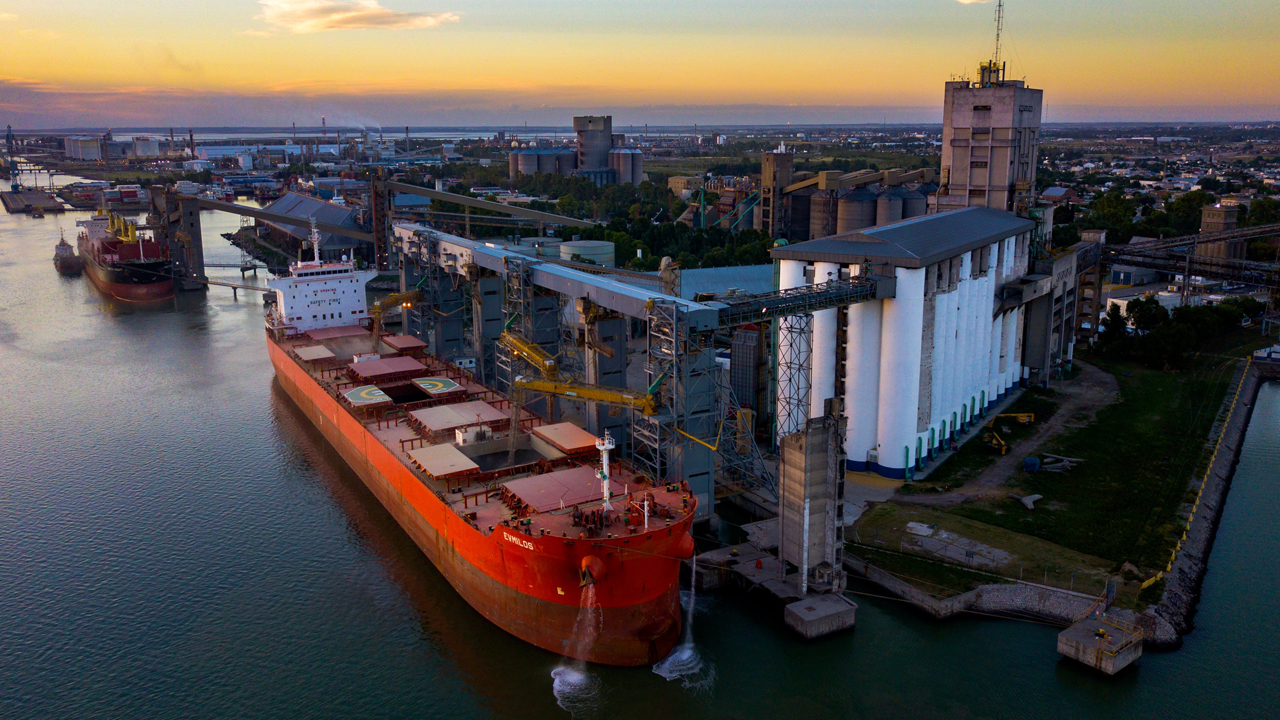 Descargaron 265.770 toneladas de granos en la última semana en el puerto bahiense